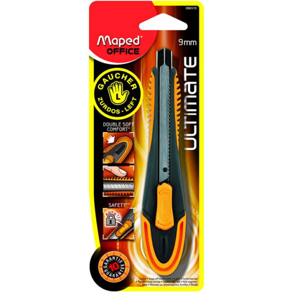 Cuchillo Cartonero Maped 9mm Para Zurdo