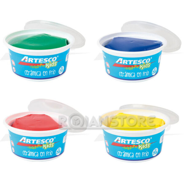 Cerámica En Frío Artesco Set 4 Colores 250Gr C/U
