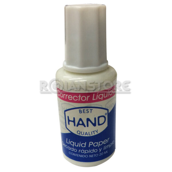 Corrector Líquido 20cc Hand Caja 12 unidades