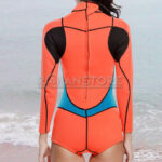 Traje de Baño Corto Lycra Naranjo - Imagen 4