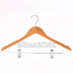 Colgador de Ropa de Madera con ganchos Metálicos para Falda Pantalón (e) - Imagen 2