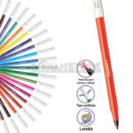 Lápiz Luxor Coloring Marker 12 Colores - Imagen 5