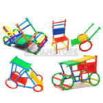 Construcción Dactic Conectable Figuras Geometricas 280 Piezas Unidad - Imagen 3