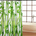 Cortina Baño Diseño Paisaje Natural Bamboo 180x180 Cms - Imagen 4