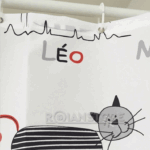 Cortina De Baño Hermoso Diseño Dibujos de Gato 180x180 Cms - Imagen 4