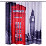 Cortina Baño Diseño Cabina Teléfono Londres 180x180 Cms - Imagen 3