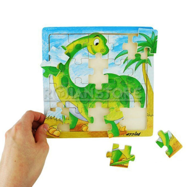 Puzzle y Encaje Dactic Puzzle Dinosaurio 20 Piezas Unidad