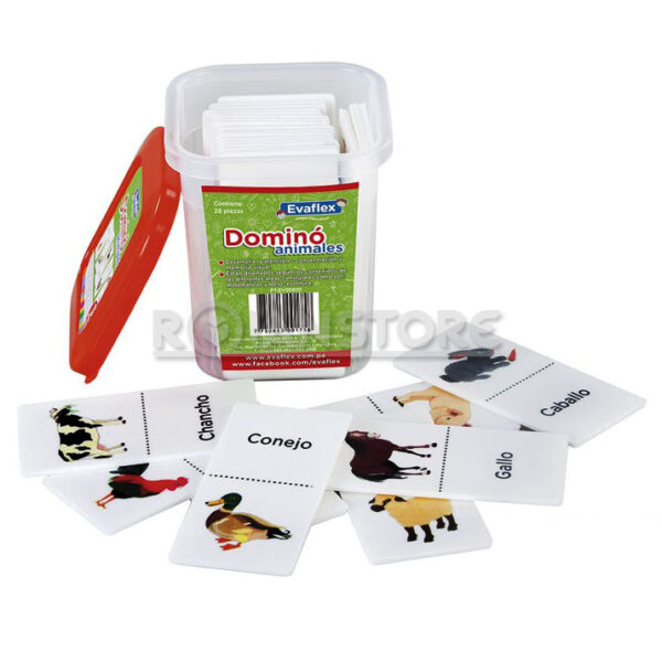 Juego de Mesa Domino Animales Plástico