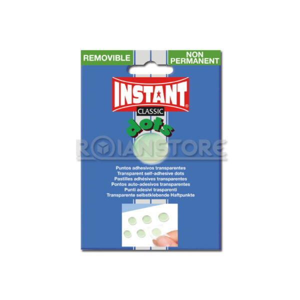 64 Puntos Adhesivos Instant Transparentes Removibles