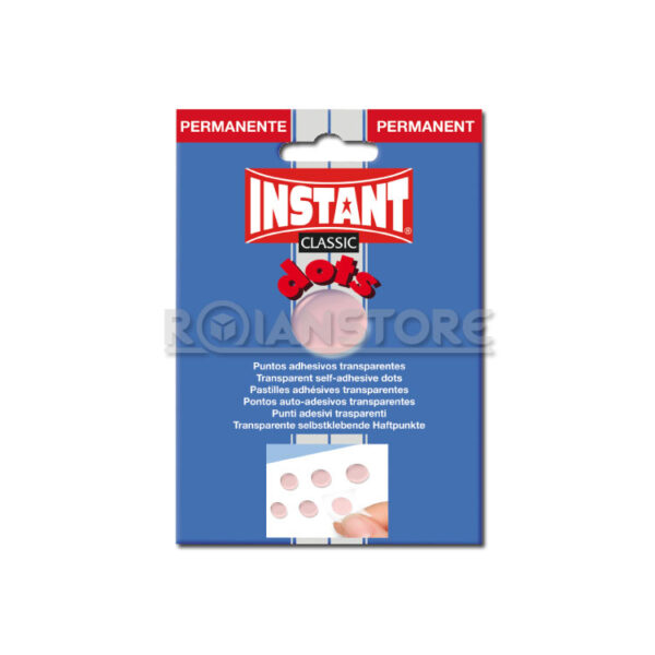 64 Puntos Adhesivos Instant Transparentes Permanentes