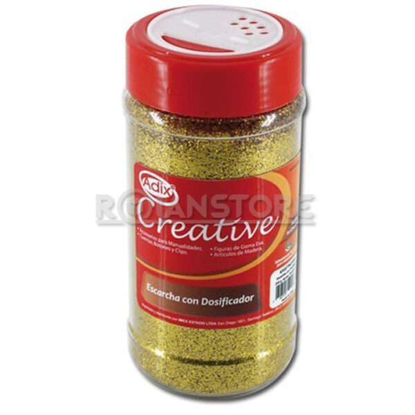 Escarcha Creative Dorada con Dosificador 250gr Unidad