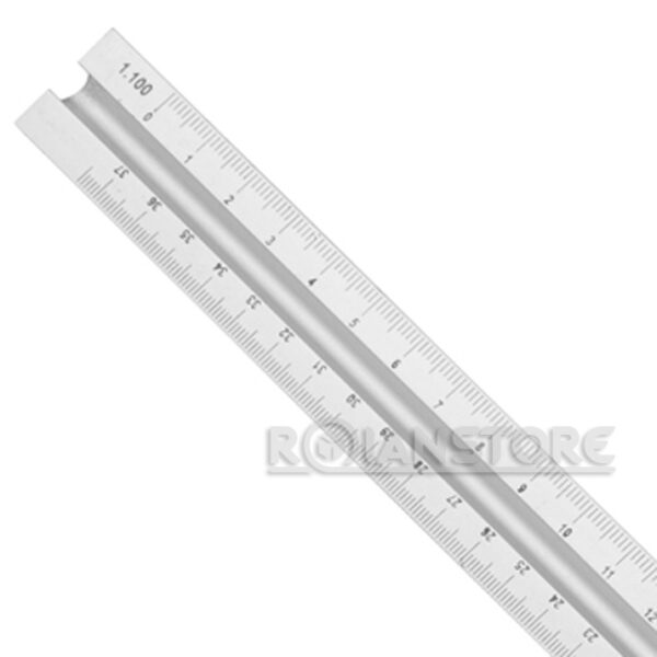 Escalímetro Aluminio 30 cm Escalas 1:20/25/50/75/100/125