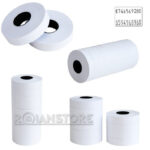 10 Rollos Etiqueta Auto Adhesiva Blanca Doble Línea para Máquina MX-6600 - Imagen 2