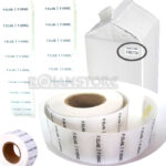 10 Rollos de Etiquetas Auto Adhesivas Fecha Elab. y Venc. - Imagen 3