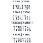 10 Rollos de Etiquetas Auto Adhesivas Fecha Elab. y Venc. - Imagen 5