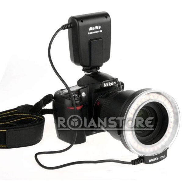 Flash Led Macro Ring Meike Fc100 Para Camaras Reflex Dslr
