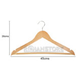 Colgador Perchero De Madera Para Ropa Poleras Pantalones (e) - Imagen 2