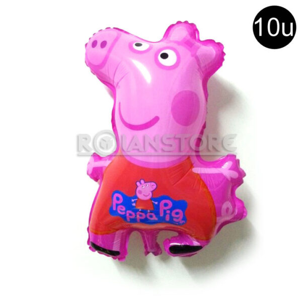 Globo Peppa Pig Cuerpo Entero Opaco 57cm Set de 10 un