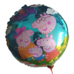 Globo Peppa Pig Y Su Familia Metalizado 40cm Con Palito - Imagen 5