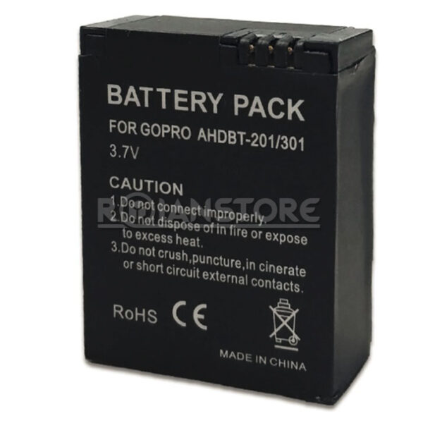 Batería Alternativa Gopro Hero 3 1600mh Larga Duración 50% + Capacidad