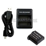 Kit 2 Baterías Alternativas GoPro Hero 4 Con Cargador Doble Usb - Imagen 2