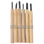 Set de 6 Gubias Pequeñas Escolar Herramienta para Tallar