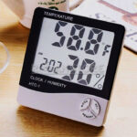 Reloj Digital Higrometro Humedad Termometro Temperatura HTC-1