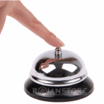 Timbre Mesa Hotel Metalico Cromado 6 Cms