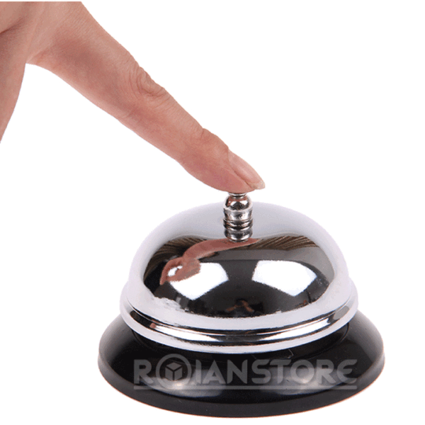 Timbre Mesa Hotel Metalico Cromado 6 Cms