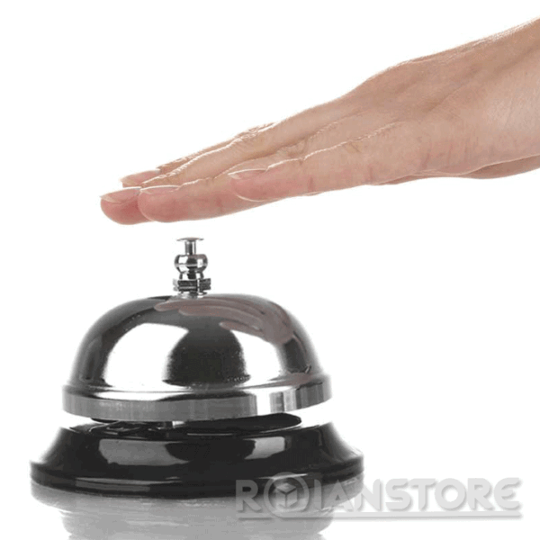 Timbre Mesa Hotel Metalico Cromado 8.5 Cms