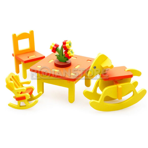 Set Armable Muebles 3D Jardín Infantil