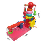 Juego Engranaje Parque Atracciones Juguete Didáctico Madera - Imagen 2