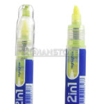 Lápiz Inoxcrom Bolígrafo Tinta Azul 2 en 1 Destacador Amarillo Unidad - Imagen 9