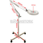 Lámpara con Lupa 3 Dioptrias 22W con Pedestal y Base con Ruedas - Imagen 3