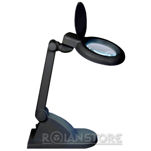 Lámpara Con Lupa 12w Negra Joyeria Orfebrería Servicios Técnicos