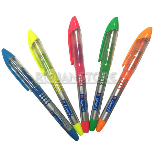 Destacador Luxor Fluorescente Gloliter 50 Unidades