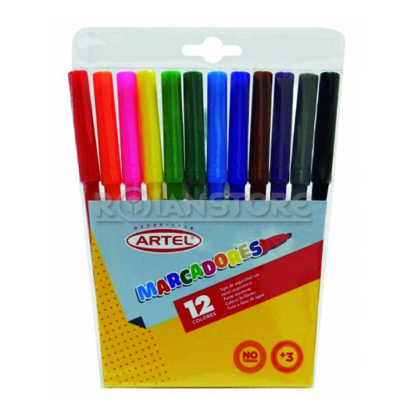 Set de Lápices Scripto Marcadores Artel 12 un