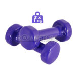Set Mancuernas 2 Kg - 2 X 1 Kg Grs Antideslizantes Vinilo - Imagen 18