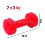 Set Mancuernas 6 Kg - 2 x 3 Kg Antideslizantes Vinilo - Imagen 7