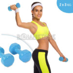 Set Mancuernas 6 Kg - 2 x 3 Kg Antideslizantes Vinilo - Imagen 17