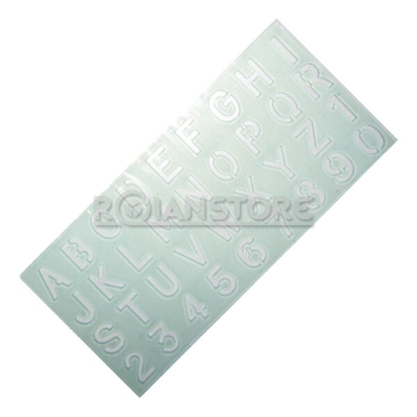 Plantilla Flexible de Letras y Números Normógrafo 14mm Letrografo