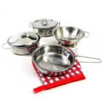 Juego Set de Ollas y Utensilios de Metal 11 Piezas Unidad - Imagen 7