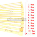Palillos Roian Set Madera 12 Medidas Entre N° 3 Y N°12 Unidad - Imagen 2
