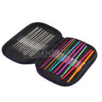 Completo Set de 22 Crochet Colores y Cromados con Bolso - Imagen 4