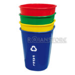 Papelero Roian Plástico Reciclaje 4 Colores 4 Unidades