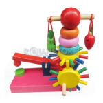 Juego Engranaje Parque Atracciones Juguete Didáctico Madera - Imagen 6