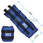 Pesas De Arena Para Muñecas Tobillos o Cintura 5 Kg El Par - Imagen 6