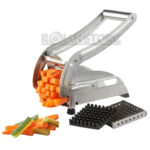 Cortador Picador Vegetales Papas Fritas Acero Inoxidable 9 y 12mm