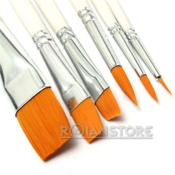 Set Premium de 10 Pinceles de Pelo Sintético y Mango de Madera