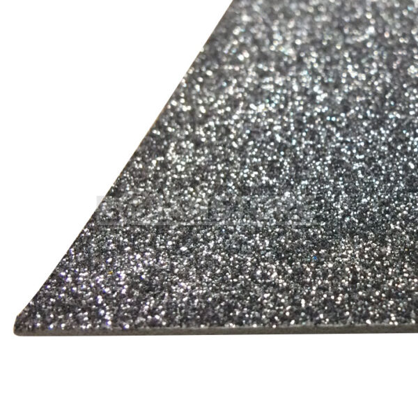 Goma Eva Glitter Plateada 40x60 Cm